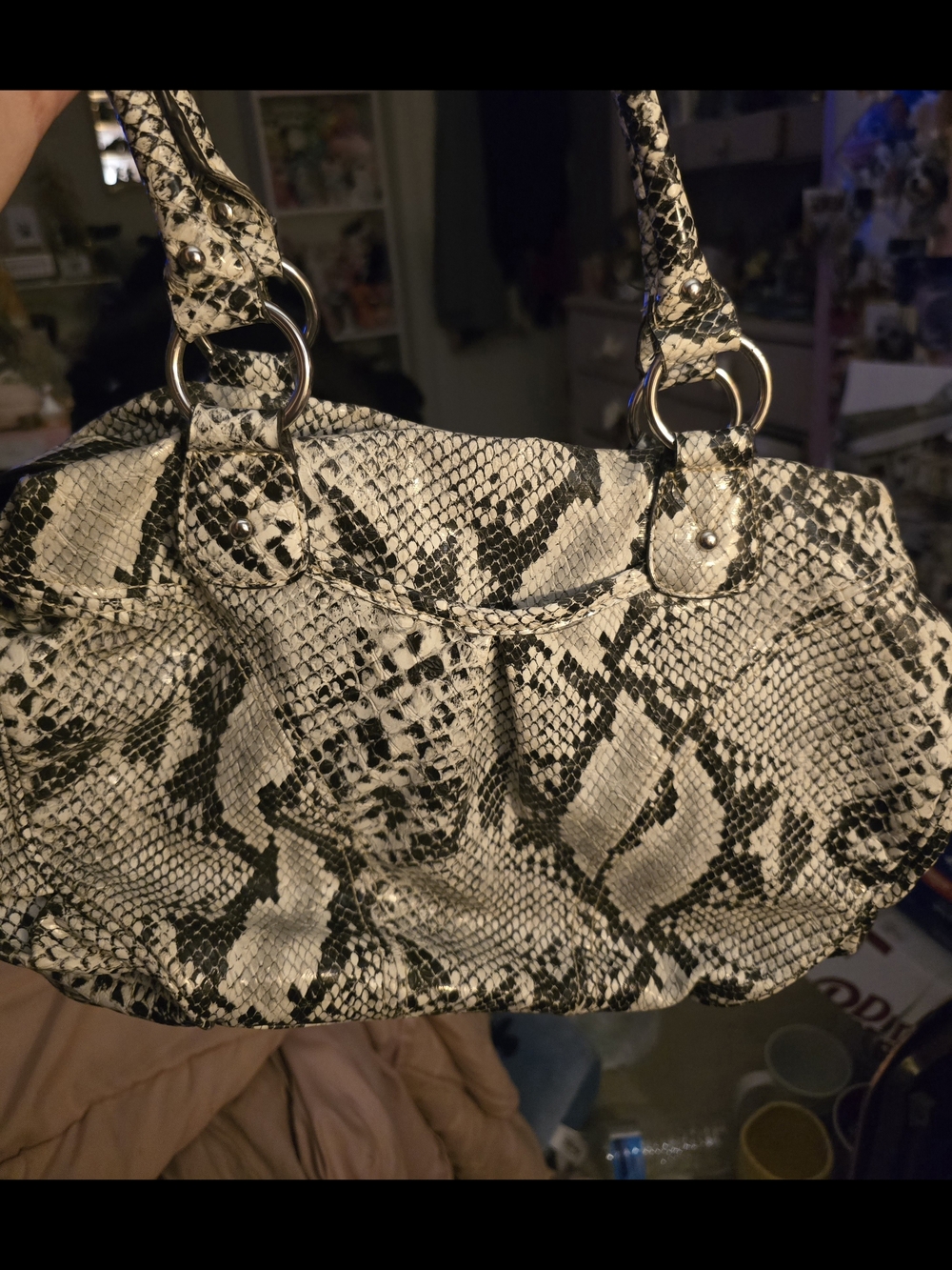 Elle Snake-Print Handbag
